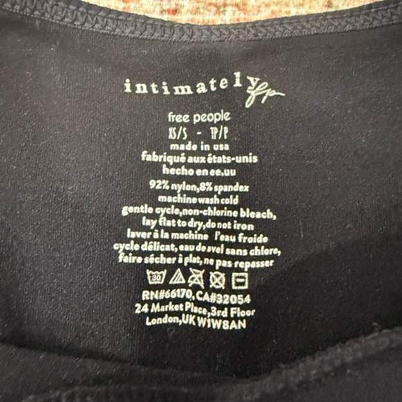 Free people Black Crop Top Set - Picture 3 of 3